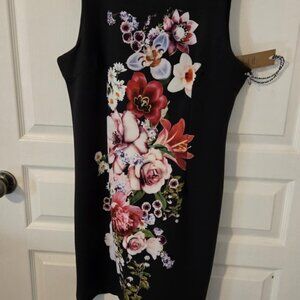 Point Zero Floral and Black Dress NWT